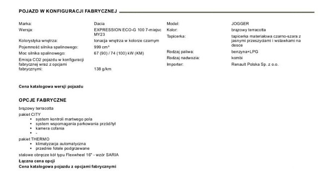 Dacia Jogger 2024 1.0 Extreme - stan idealny! Varsovia - foto 3